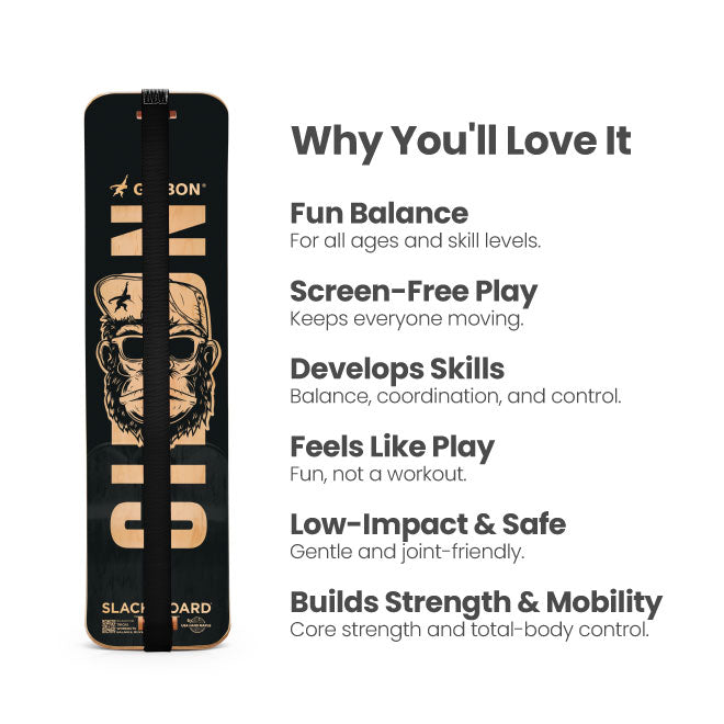 Black SlackBoard with text about its benefits.
